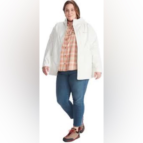 NWTs Marmot Women's Gore-Tex® Minimalist Jacket - Plus. Papyrus. - Picture 6 of 8